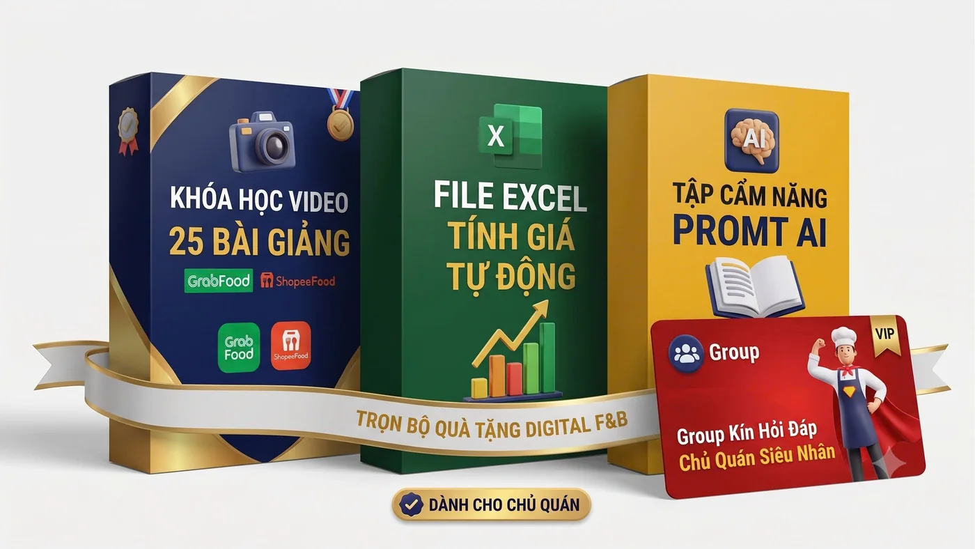 Trọn bộ quà tặng digital F&B